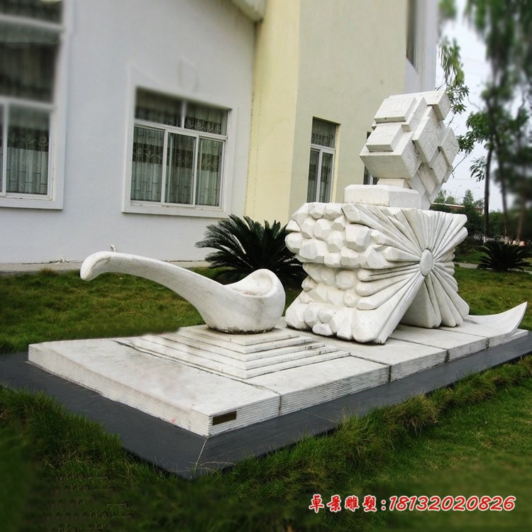 校园古代四大发明石雕