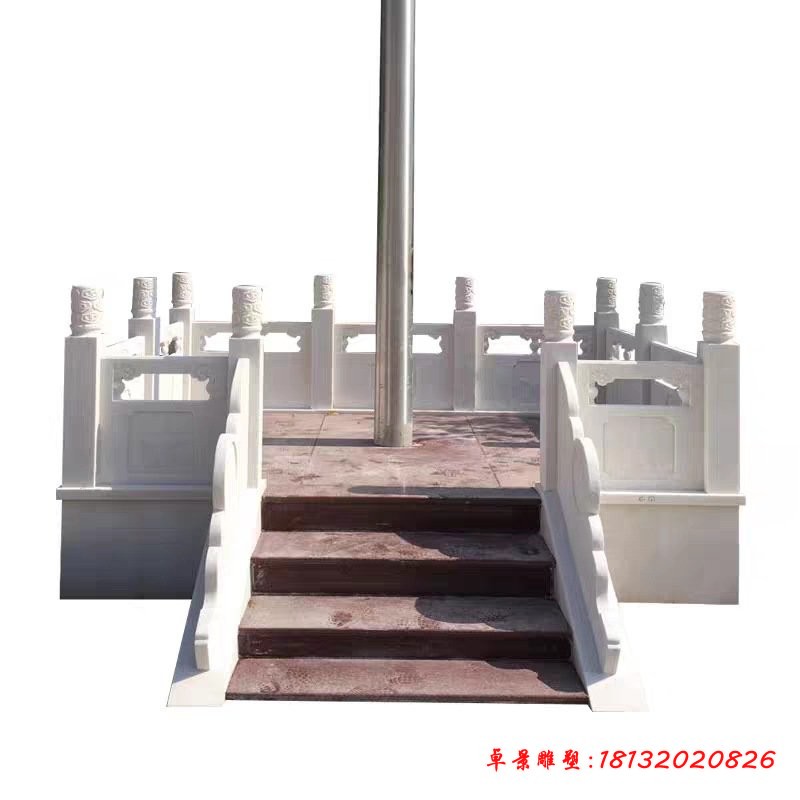 校园汉白玉升旗台雕塑