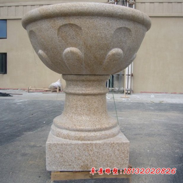 别墅景观雕塑大理石花盆