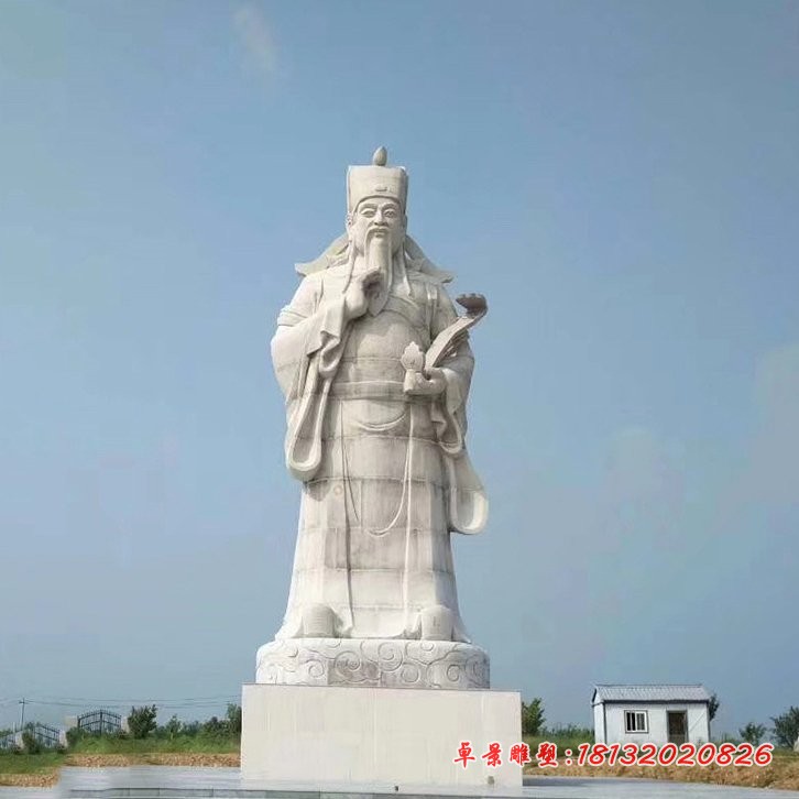 财神雕塑立式神像石雕