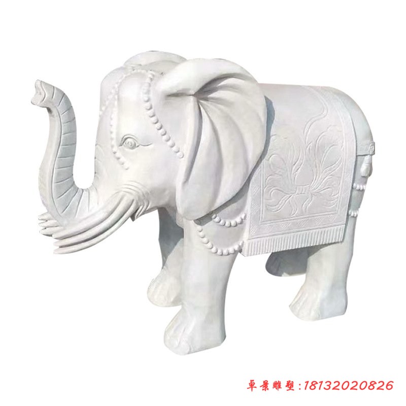 大象石雕公园动物石雕 