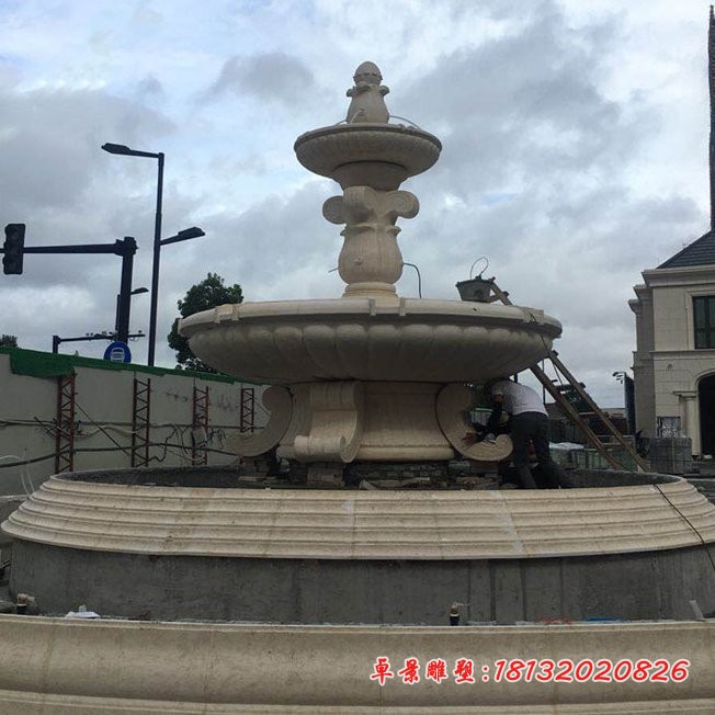 大型喷泉石雕广场景观雕塑