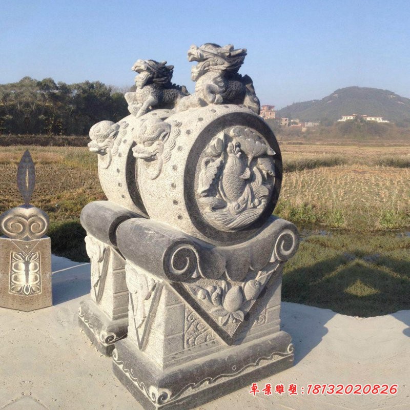 仿古抱鼓石镇宅石门墩