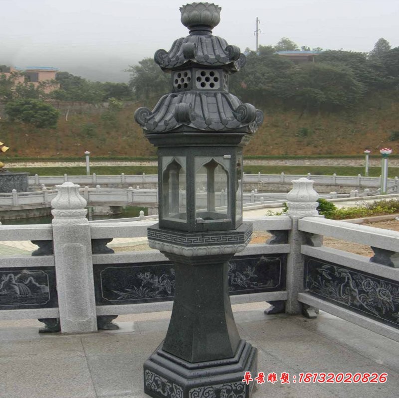 仿古石灯公园景观雕塑