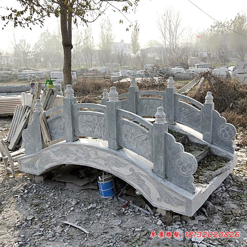 仿古石拱桥园林景观石雕