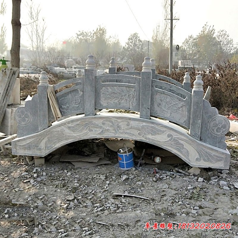 仿古石拱桥园林景观石雕