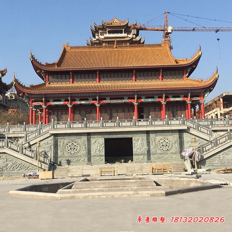 仿古石栏板寺庙石栏板