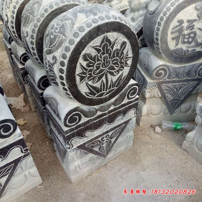 仿古石门墩镇宅抱鼓石