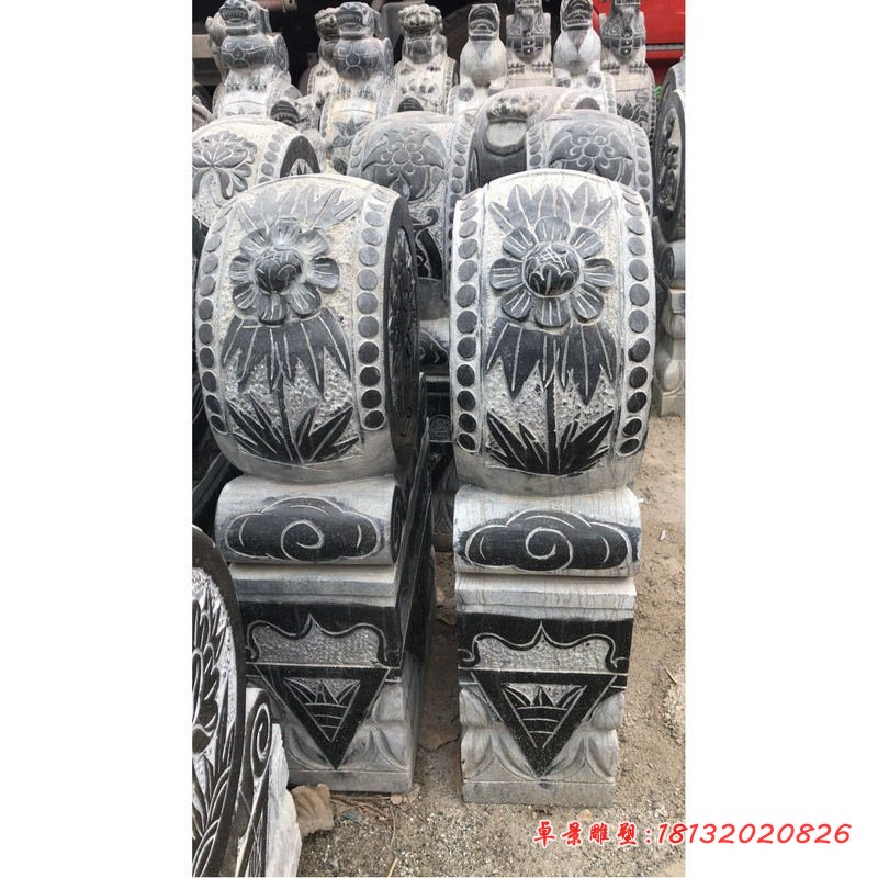 仿古石门墩镇宅抱鼓石 