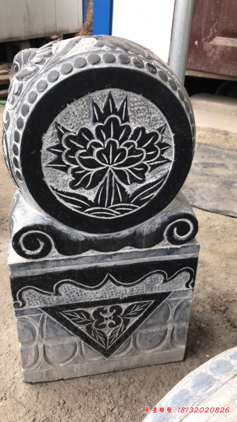 仿古石门墩镇宅抱鼓石 