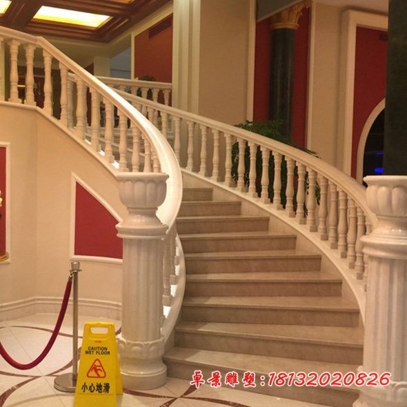 汉白玉石栏杆别墅景观石雕