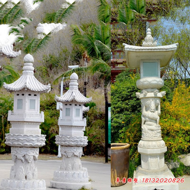 汉白玉石塔园林景观石雕