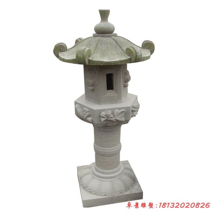 酒店景观石雕大理石灯塔