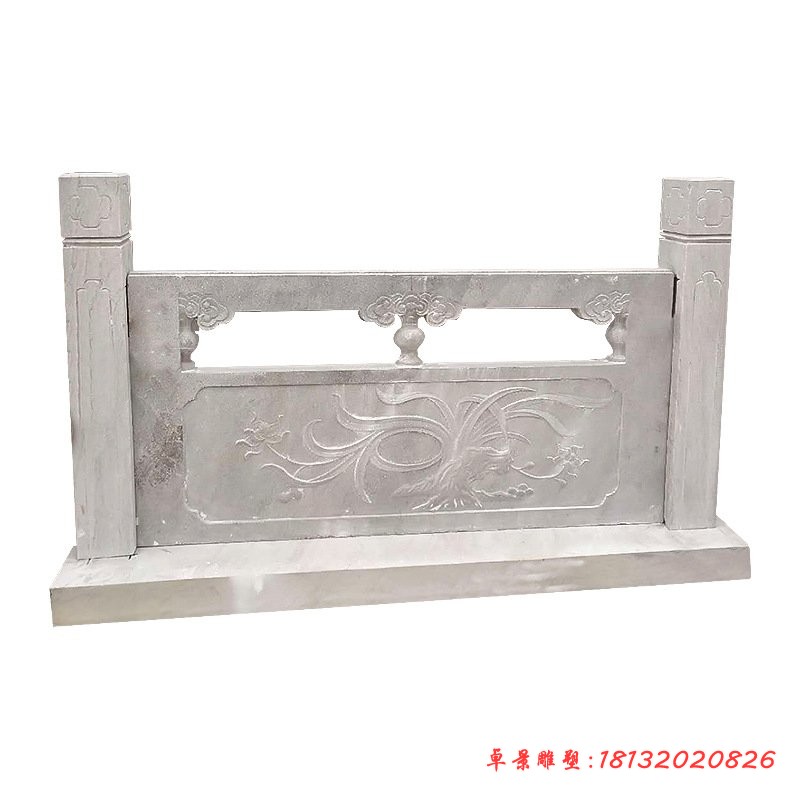 兰花石浮雕栏板公园景观雕塑