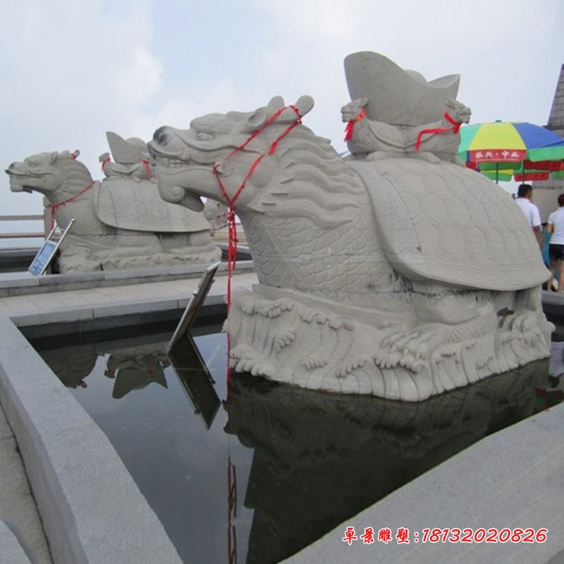 龙龟石雕园林景观雕塑