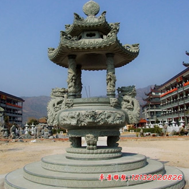 寺庙香炉石雕仿古石香炉