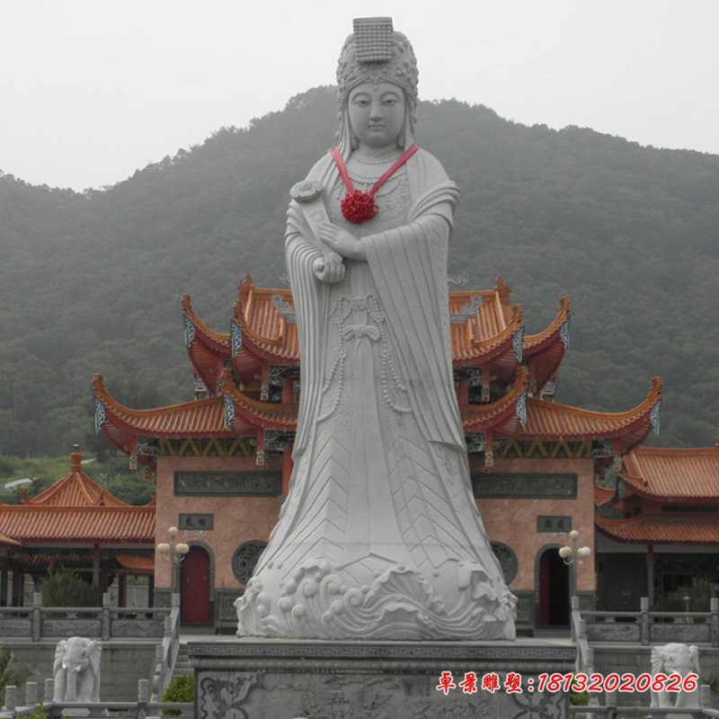 天下第一妈祖圣像石雕大型圣像雕塑 
