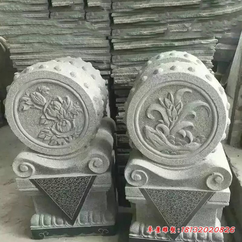 庭院景观石雕大理石抱鼓 