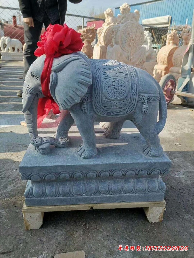 大理石吉祥如意大象