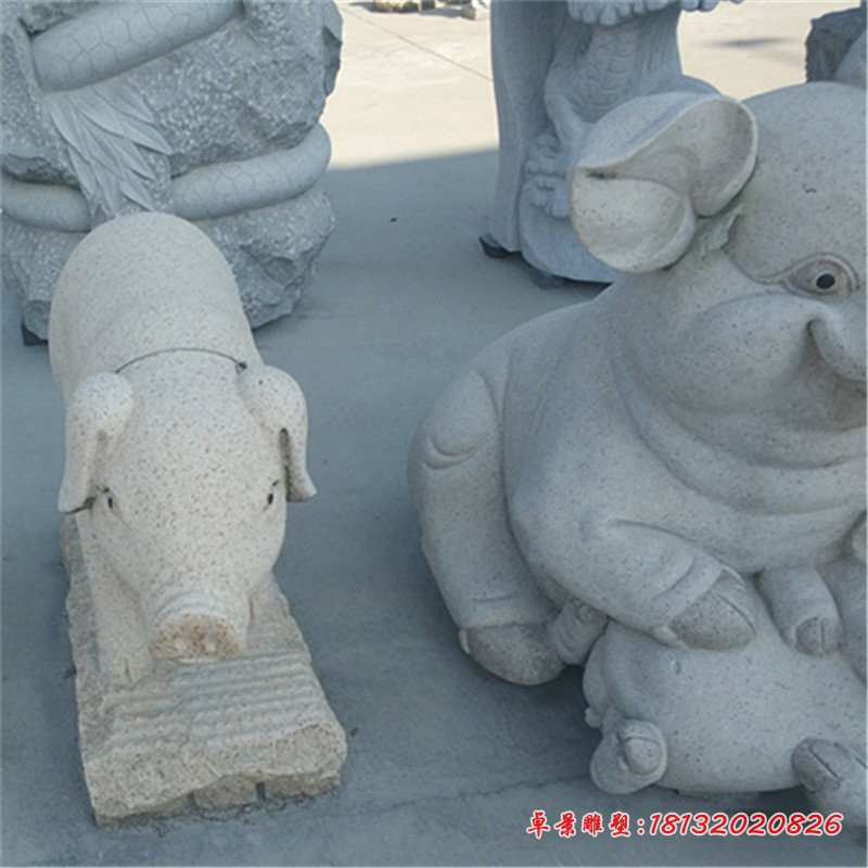 12生肖石雕公园动物雕塑 (4)