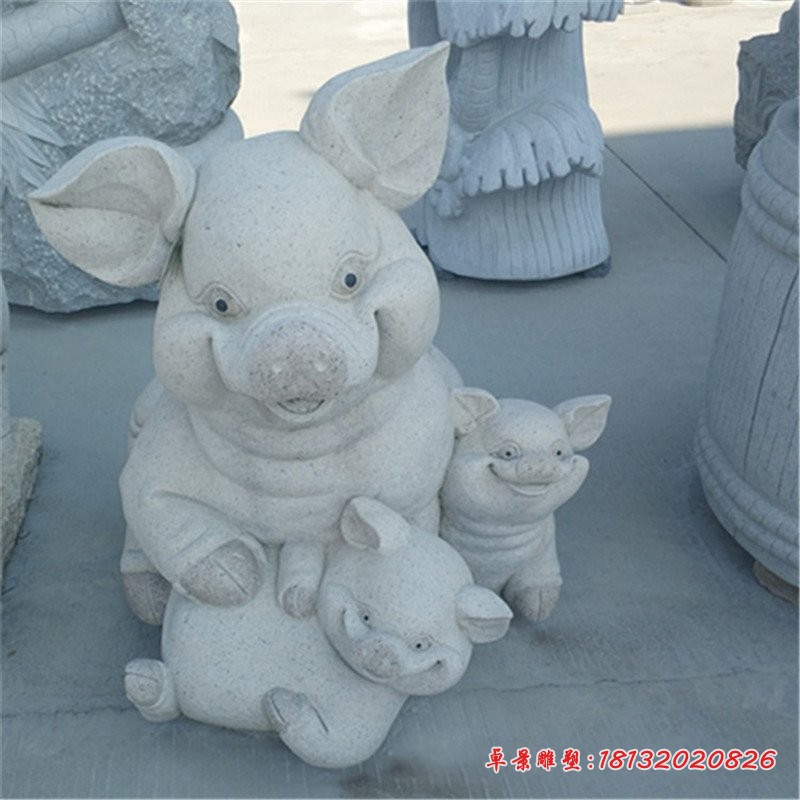12生肖石雕公园动物雕塑 (5)