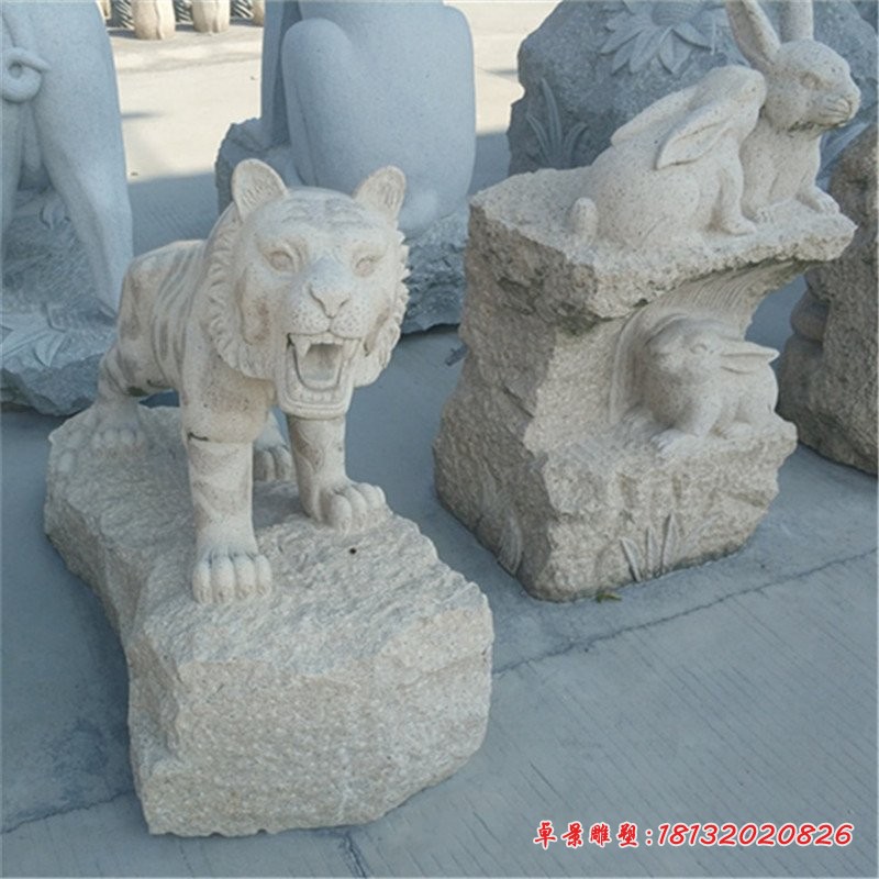 12生肖石雕公园动物雕塑 (3)