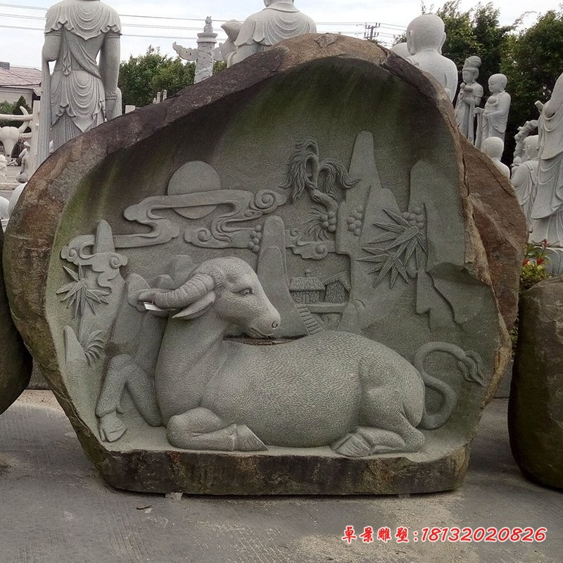 12生肖羊大理石羊雕塑