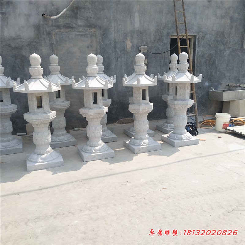 大理石灯寺庙景观石雕