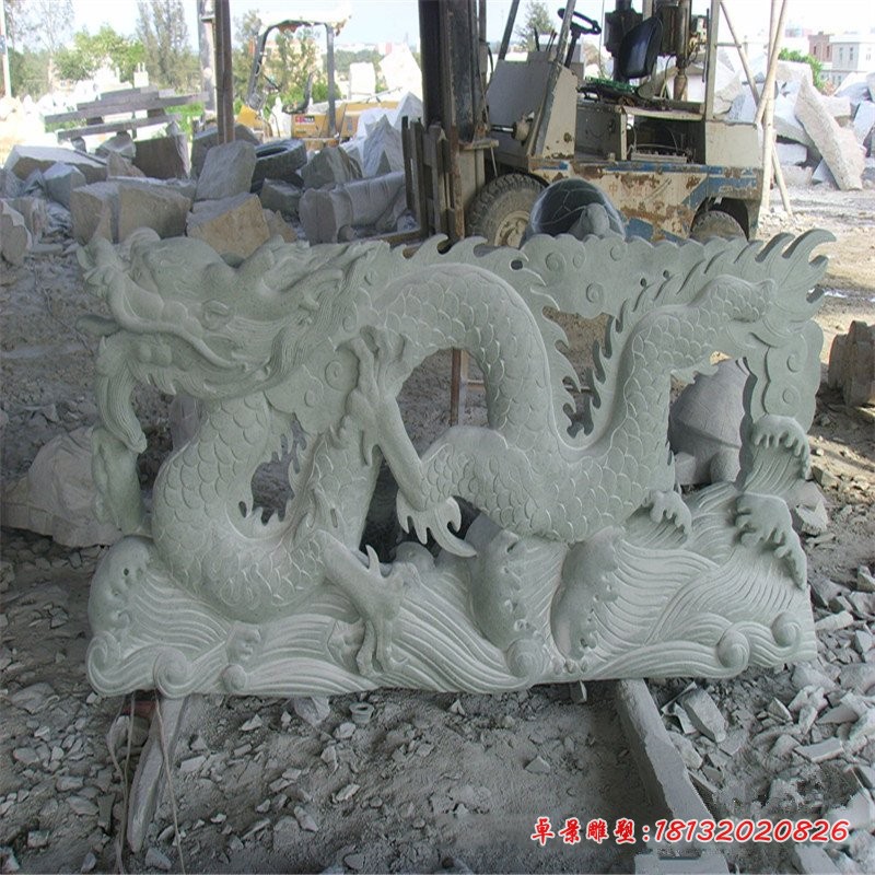 大理石龙生肖龙石雕 (8)