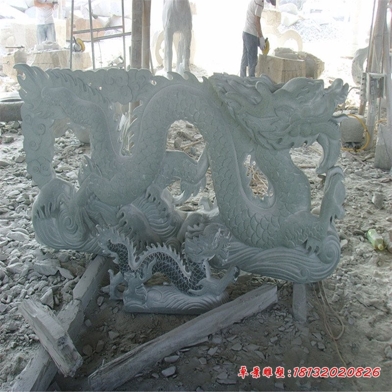 大理石龙生肖龙石雕 (9)