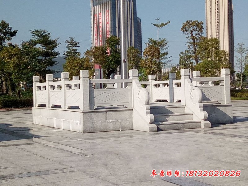 大理石升旗台广场景观石雕 