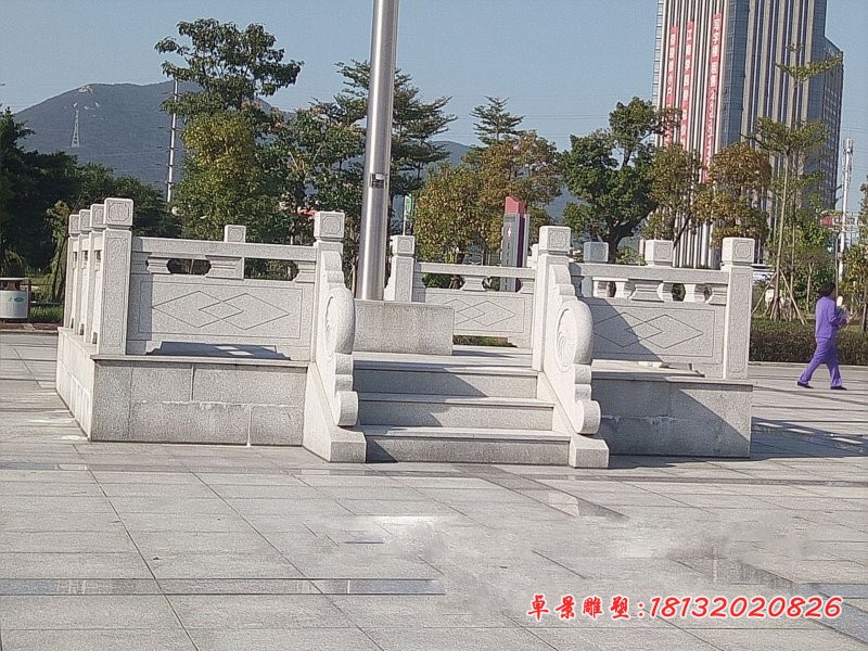 大理石升旗台广场景观石雕 