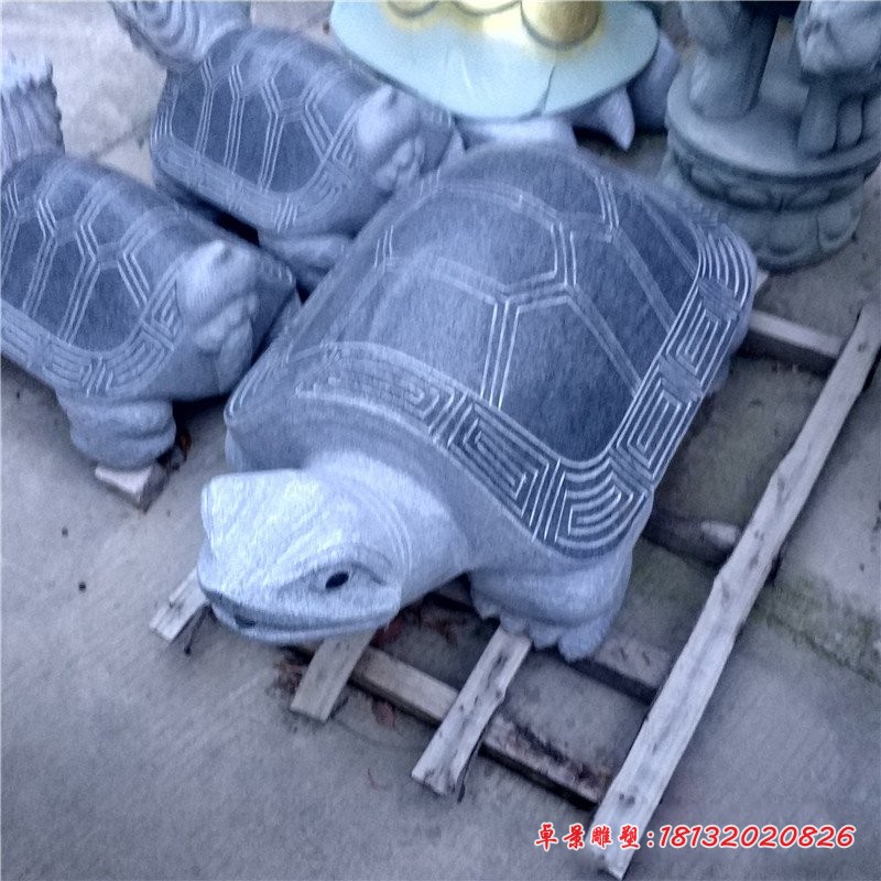 大理石乌龟公园动物石雕 (3)