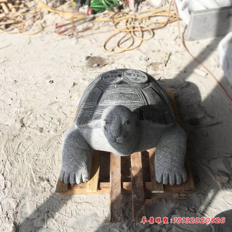 大理石乌龟招财动物石雕 (1)