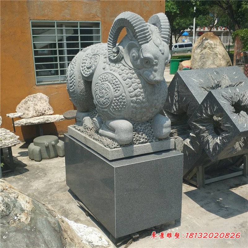 大理石羊生肖羊石雕