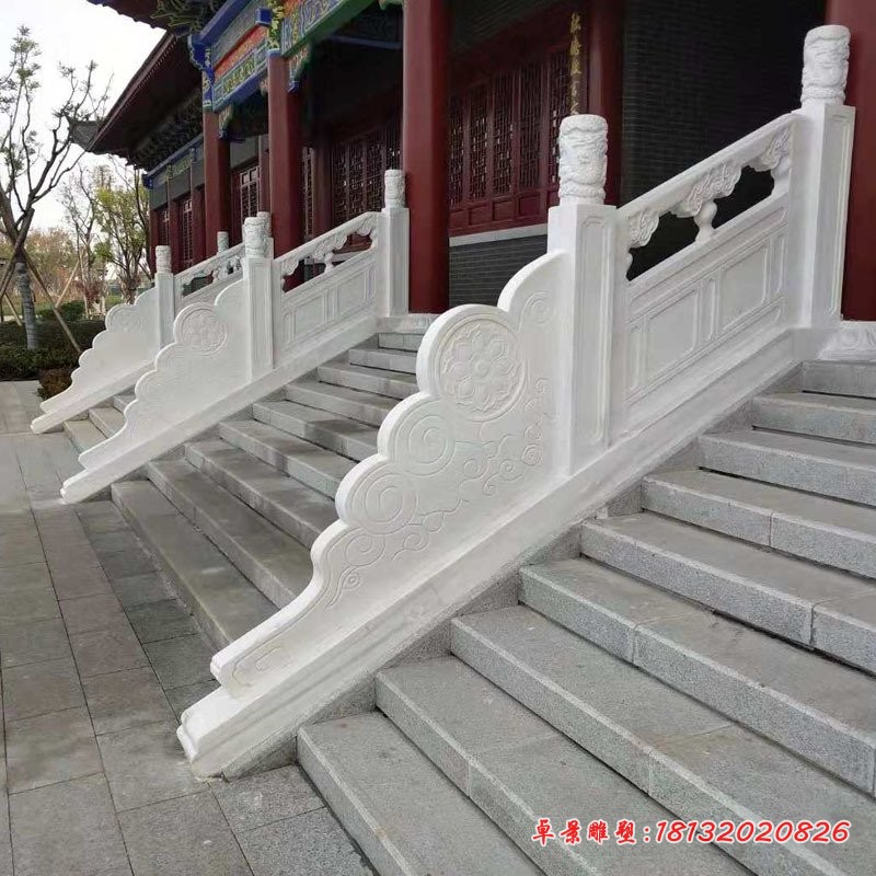 汉白玉台阶石雕栏板