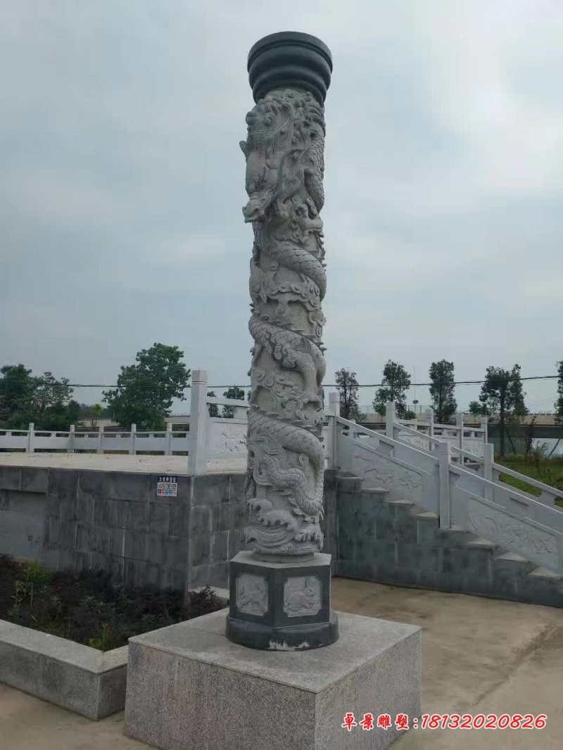 大理石景区石雕龙柱