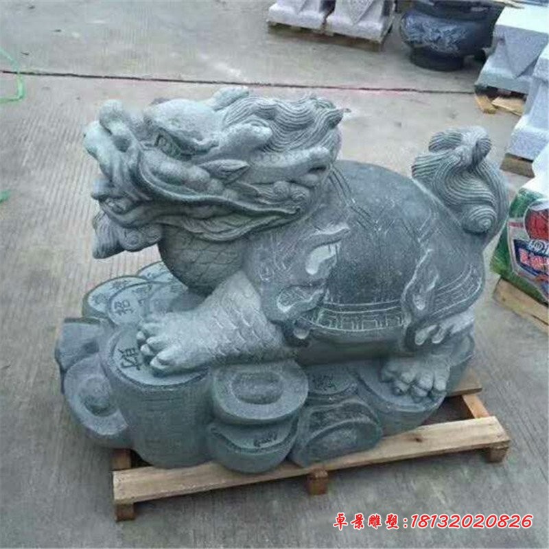 青石龙龟古代神兽石雕