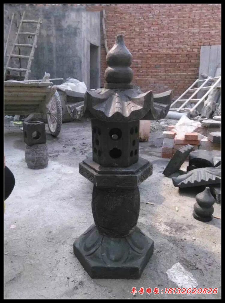 青石照明灯 石雕公园宫灯