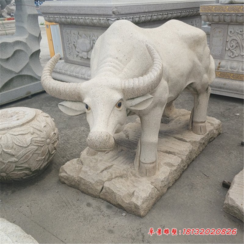 孺子牛石雕生肖牛雕塑