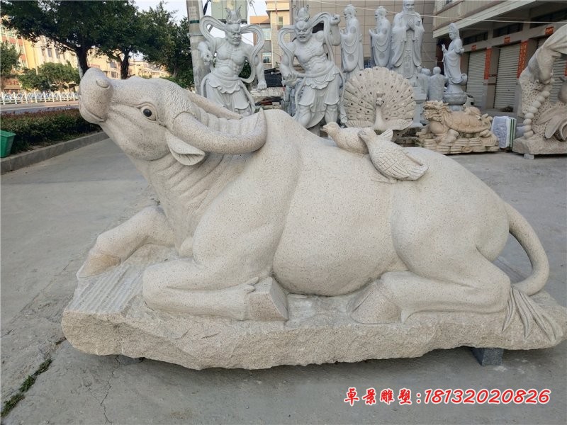 孺子牛石雕公园景观石雕