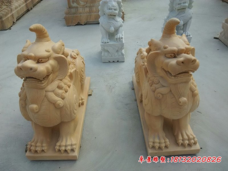 50公分貔貅雕塑小型貔貅石雕