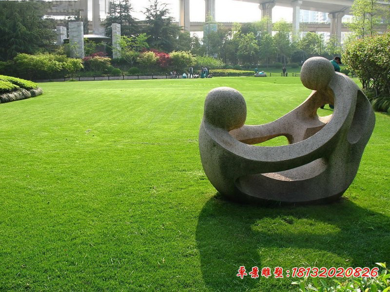 抽象人物石雕公园抽象人物雕塑