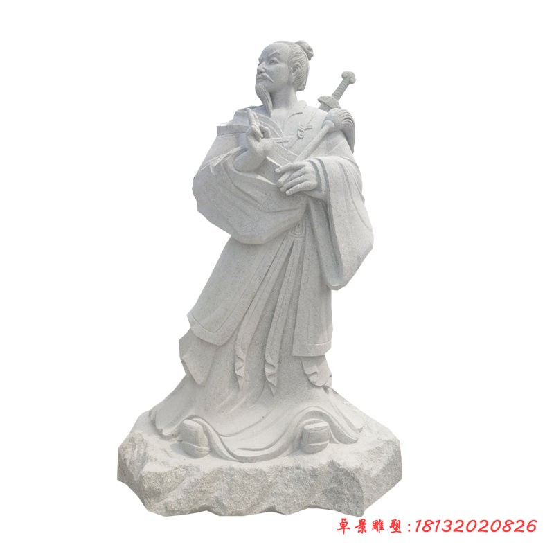 大理石八仙吕洞宾石雕