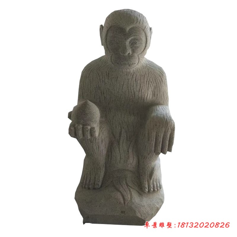 大理石猴子石雕