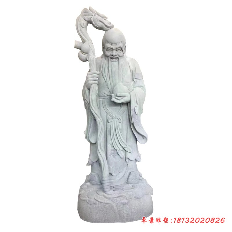 大理石老寿星神像石雕