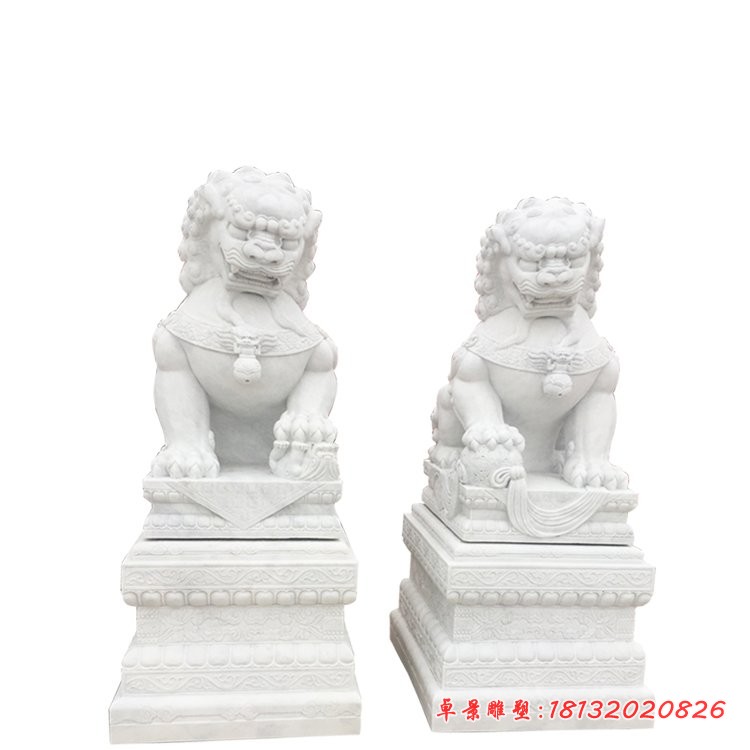 汉白玉狮子雕塑