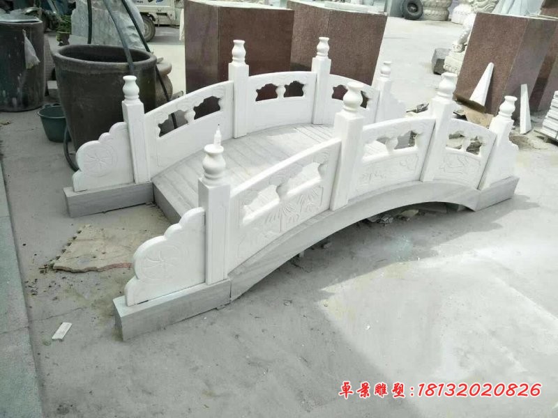 汉白玉石拱桥栏板雕塑
