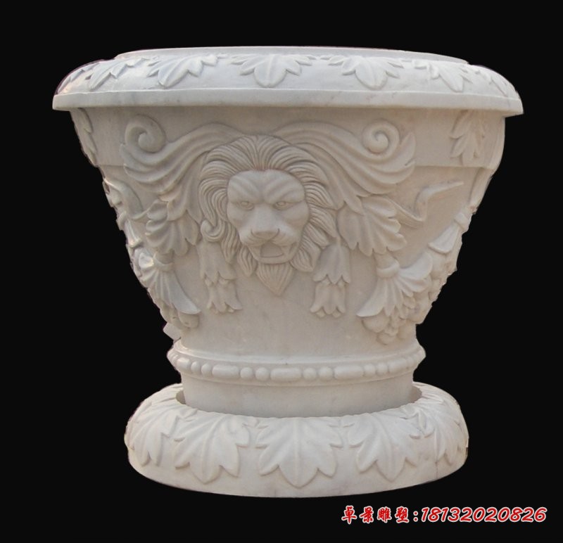 欧式花盆石雕景观花盆雕塑 