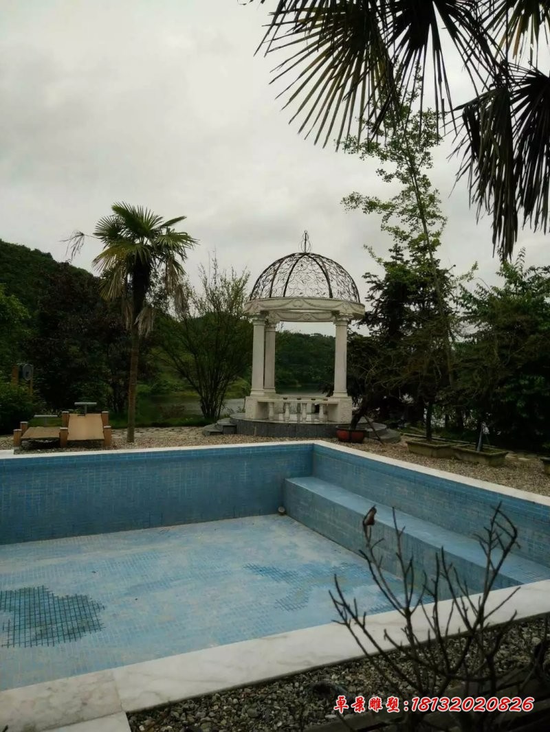 欧式石头亭子小区凉亭石雕